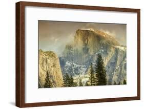 Cloud Wisps at Half Dome, Yosemite-Vincent James-Framed Photographic Print