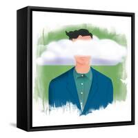 Cloud-Mary Ann Smith-Framed Stretched Canvas