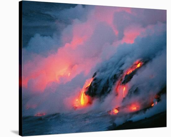 Clouded Lava Eruption-null-Stretched Canvas