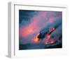 Clouded Lava Eruption-null-Framed Art Print