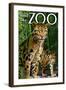 Clouded Leopard - Visit the Zoo-Lantern Press-Framed Art Print