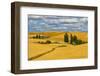 Clouds above farm house on wheat field, Palouse, eastern Washington State, USA-Keren Su-Framed Photographic Print