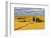 Clouds above farm house on wheat field, Palouse, eastern Washington State, USA-Keren Su-Framed Photographic Print