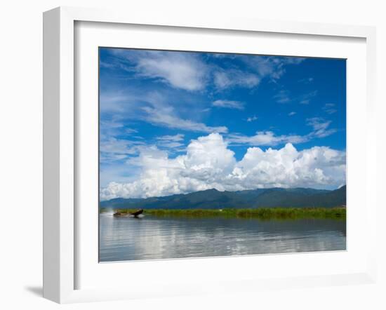 Clouds above the Inle Lake, Shan State, Myanmar-null-Framed Photographic Print