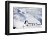 Clouds Above the Mountain Huts and Church Covered with Snow, Bettmeralp, District of Raron-Roberto Moiola-Framed Photographic Print