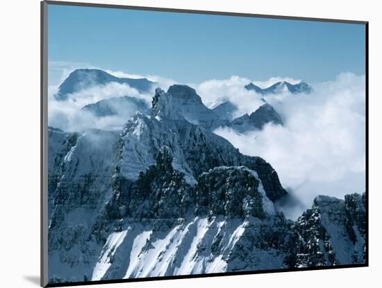 Clouds Among Peaks in a Vast Mountain Range-Lowell Georgia-Mounted Photographic Print