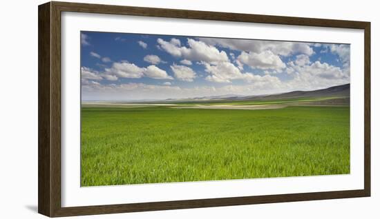 Clouds and Fields Close Konya, Anatolia, Turkey-Rainer Mirau-Framed Photographic Print