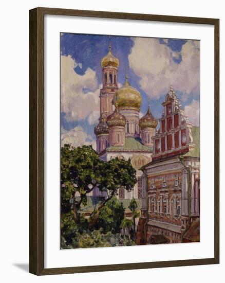 Clouds and Golden Domes, the Simonov Monastery, 1927-Appolinari Mikhaylovich Vasnetsov-Framed Giclee Print