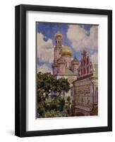 Clouds and Golden Domes, the Simonov Monastery, 1927-Appolinari Mikhaylovich Vasnetsov-Framed Giclee Print