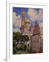 Clouds and Golden Domes, the Simonov Monastery, 1927-Appolinari Mikhaylovich Vasnetsov-Framed Giclee Print