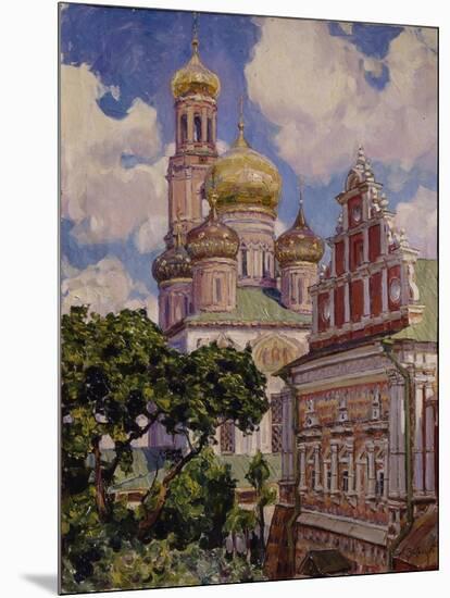 Clouds and Golden Domes, the Simonov Monastery, 1927-Appolinari Mikhaylovich Vasnetsov-Mounted Giclee Print