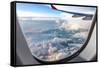 Clouds and Sky as Seen Through Window of an Aircraft-06photo-Framed Stretched Canvas