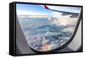 Clouds and Sky as Seen Through Window of an Aircraft-06photo-Framed Stretched Canvas