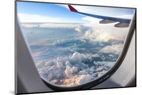 Clouds and Sky as Seen Through Window of an Aircraft-06photo-Mounted Photographic Print
