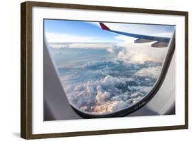 Clouds and Sky as Seen Through Window of an Aircraft-06photo-Framed Photographic Print