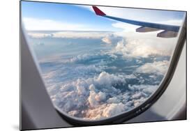 Clouds and Sky as Seen Through Window of an Aircraft-06photo-Mounted Photographic Print