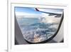 Clouds and Sky as Seen Through Window of an Aircraft-06photo-Framed Photographic Print