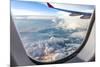 Clouds and Sky as Seen Through Window of an Aircraft-06photo-Mounted Photographic Print