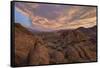 Clouds at Dawn over the Rock Formations, Alabama Hills, Inyo National Forest-James Hager-Framed Stretched Canvas