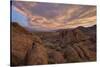 Clouds at Dawn over the Rock Formations, Alabama Hills, Inyo National Forest-James Hager-Stretched Canvas