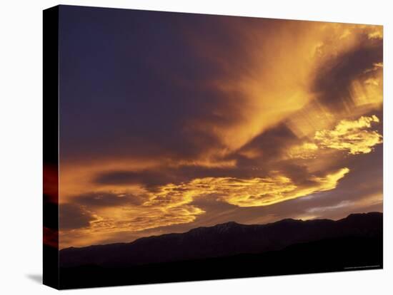 Clouds at Sunset from Artists Drive, Death Valley National Park, California, USA-Jamie & Judy Wild-Stretched Canvas