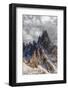 Clouds at sunset over the majestic rocks of Monte Paterno (Paternkofel), Sesto Dolomites-Roberto Moiola-Framed Photographic Print