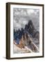 Clouds at sunset over the majestic rocks of Monte Paterno (Paternkofel), Sesto Dolomites-Roberto Moiola-Framed Photographic Print