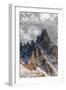 Clouds at sunset over the majestic rocks of Monte Paterno (Paternkofel), Sesto Dolomites-Roberto Moiola-Framed Photographic Print