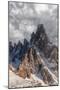 Clouds at sunset over the majestic rocks of Monte Paterno (Paternkofel), Sesto Dolomites-Roberto Moiola-Mounted Photographic Print