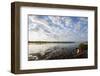 Clouds at sunset, Pangalanes Lakes canal system, Tamatave, eastern area, Madagascar, Africa-Christian Kober-Framed Photographic Print