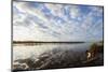 Clouds at sunset, Pangalanes Lakes canal system, Tamatave, eastern area, Madagascar, Africa-Christian Kober-Mounted Photographic Print