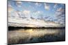Clouds at sunset, Pangalanes Lakes canal system, Tamatave, Madagascar, Africa-Christian Kober-Mounted Photographic Print