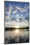 Clouds at sunset, Pangalanes Lakes canal system, Tamatave, Madagascar, Africa-Christian Kober-Mounted Photographic Print