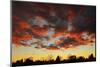 Clouds at sunset, Winnipeg, Manitoba, Canada.-Mike Grandmaison-Mounted Photographic Print