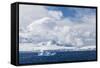 Clouds Build over Snow-Capped Mountains in Dallmann Bay, Antarctica, Polar Regions-Michael Nolan-Framed Stretched Canvas