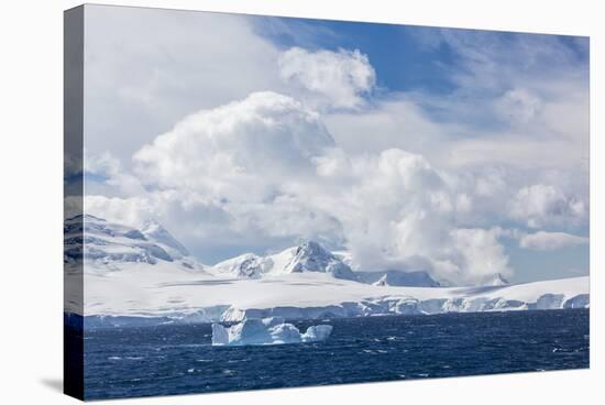 Clouds Build over Snow-Capped Mountains in Dallmann Bay, Antarctica, Polar Regions-Michael Nolan-Stretched Canvas