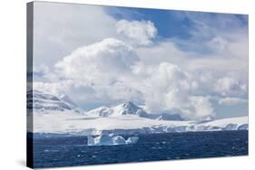 Clouds Build over Snow-Capped Mountains in Dallmann Bay, Antarctica, Polar Regions-Michael Nolan-Stretched Canvas