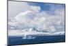 Clouds Build over Snow-Capped Mountains in Dallmann Bay, Antarctica, Polar Regions-Michael Nolan-Mounted Photographic Print