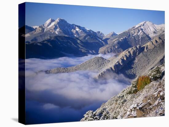 Clouds Fill the Valley of Llobegat in Cadi Moixero Natural Park. Catalonia, Pyrenees, Spain-Inaki Relanzon-Stretched Canvas