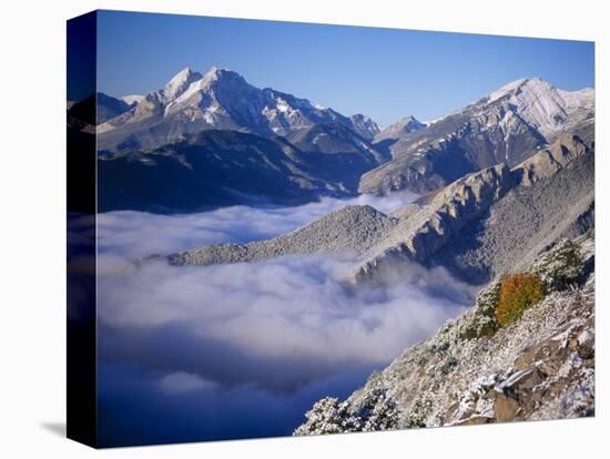 Clouds Fill the Valley of Llobegat in Cadi Moixero Natural Park. Catalonia, Pyrenees, Spain-Inaki Relanzon-Stretched Canvas