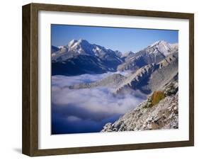 Clouds Fill the Valley of Llobegat in Cadi Moixero Natural Park. Catalonia, Pyrenees, Spain-Inaki Relanzon-Framed Photographic Print