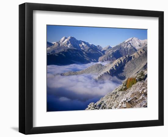 Clouds Fill the Valley of Llobegat in Cadi Moixero Natural Park. Catalonia, Pyrenees, Spain-Inaki Relanzon-Framed Photographic Print