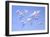 Clouds Forming the Shape of Earth's Continents-null-Framed Art Print