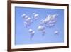 Clouds Forming the Shape of Earth's Continents-null-Framed Art Print