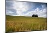 Clouds frame the gentle green hills of Val d'Orcia, UNESCO World Heritage Site, Province of Siena, -Roberto Moiola-Mounted Photographic Print