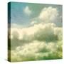 Clouds. Grungy Vector Illustration. Texture-Vik Y-Stretched Canvas