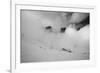 Clouds hang between the mountains of the Dolomites-Jean Schwarz-Framed Photographic Print