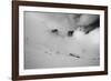 Clouds hang between the mountains of the Dolomites-Jean Schwarz-Framed Photographic Print