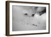 Clouds hang between the mountains of the Dolomites-Jean Schwarz-Framed Photographic Print