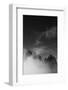 Clouds hang between the mountains of the Dolomites-Jean Schwarz-Framed Photographic Print